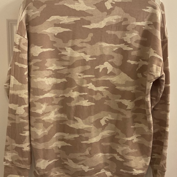 Athleta Studio to Street Oatmeal Camo Crewneck Sweatshirt - Small - Picture 7 of 7